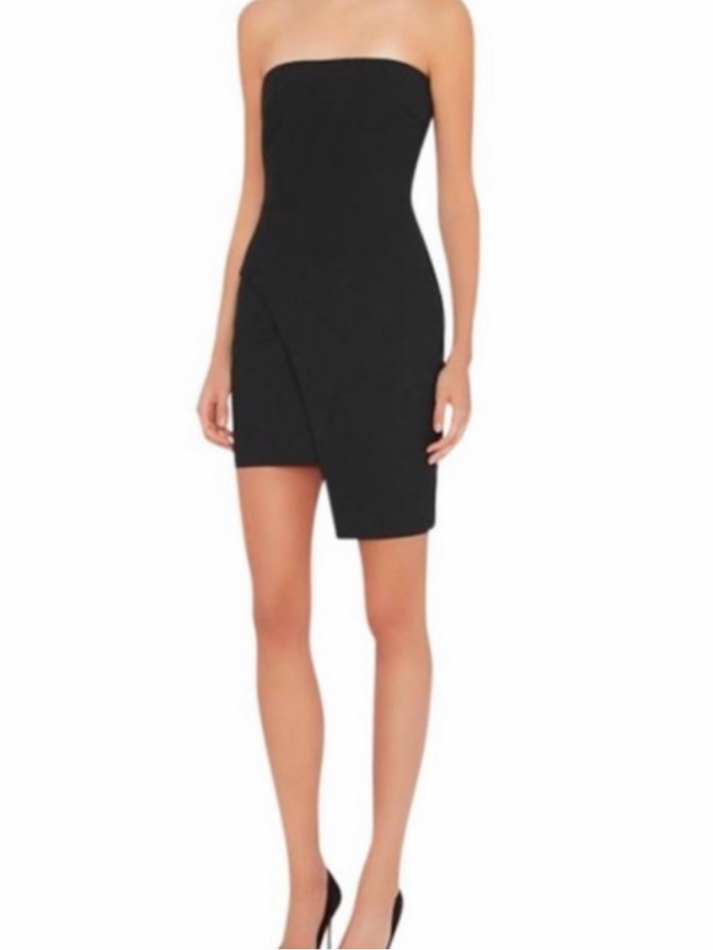 Strapless Black Dress - Sleek Evening Style